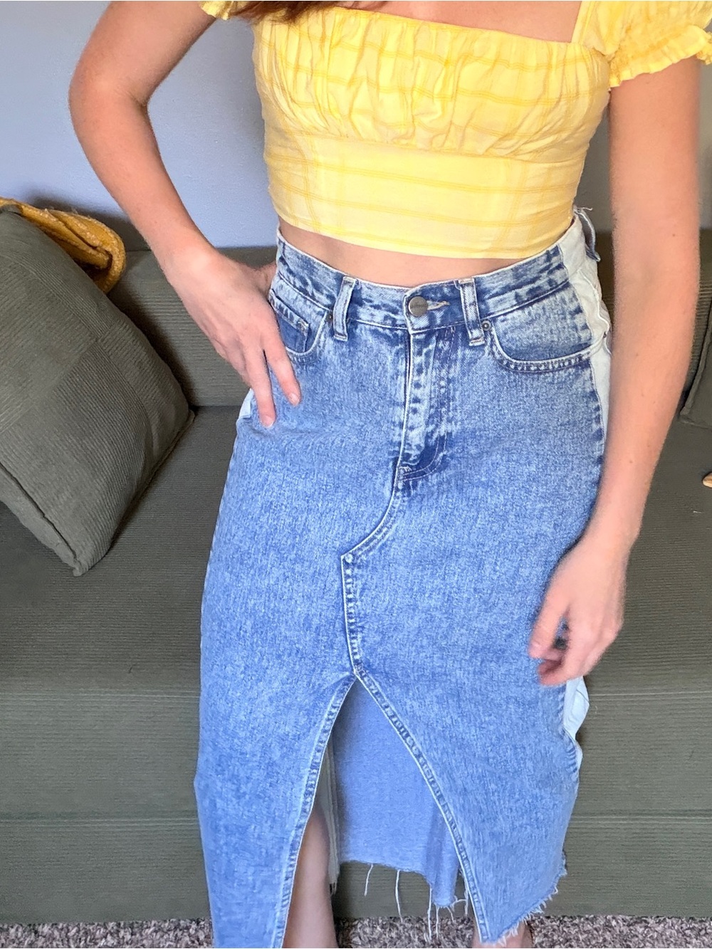 DRIFTWOOD denim skirt